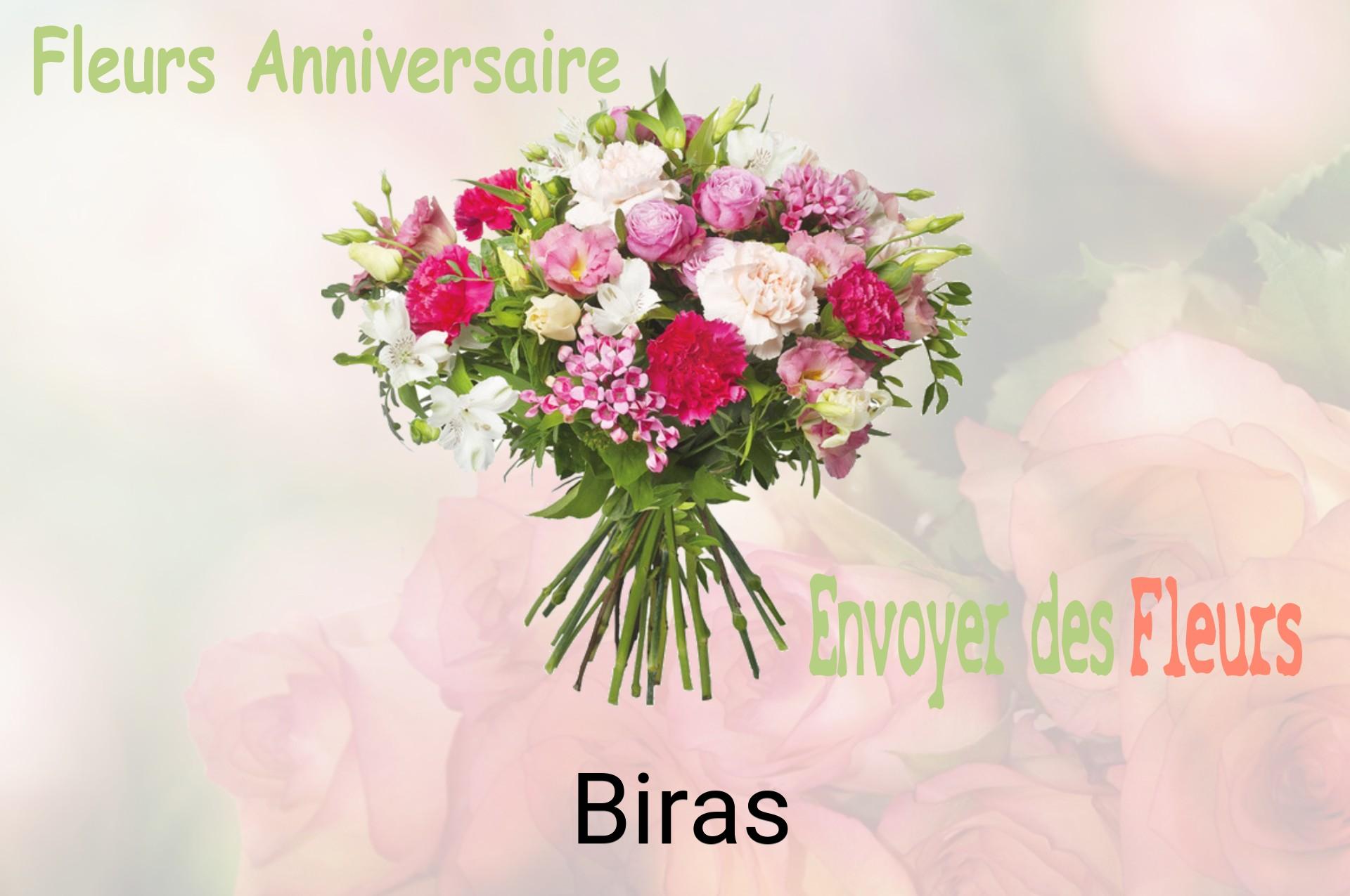 Bouquet de fleurs d’anniversaire livré à Biras